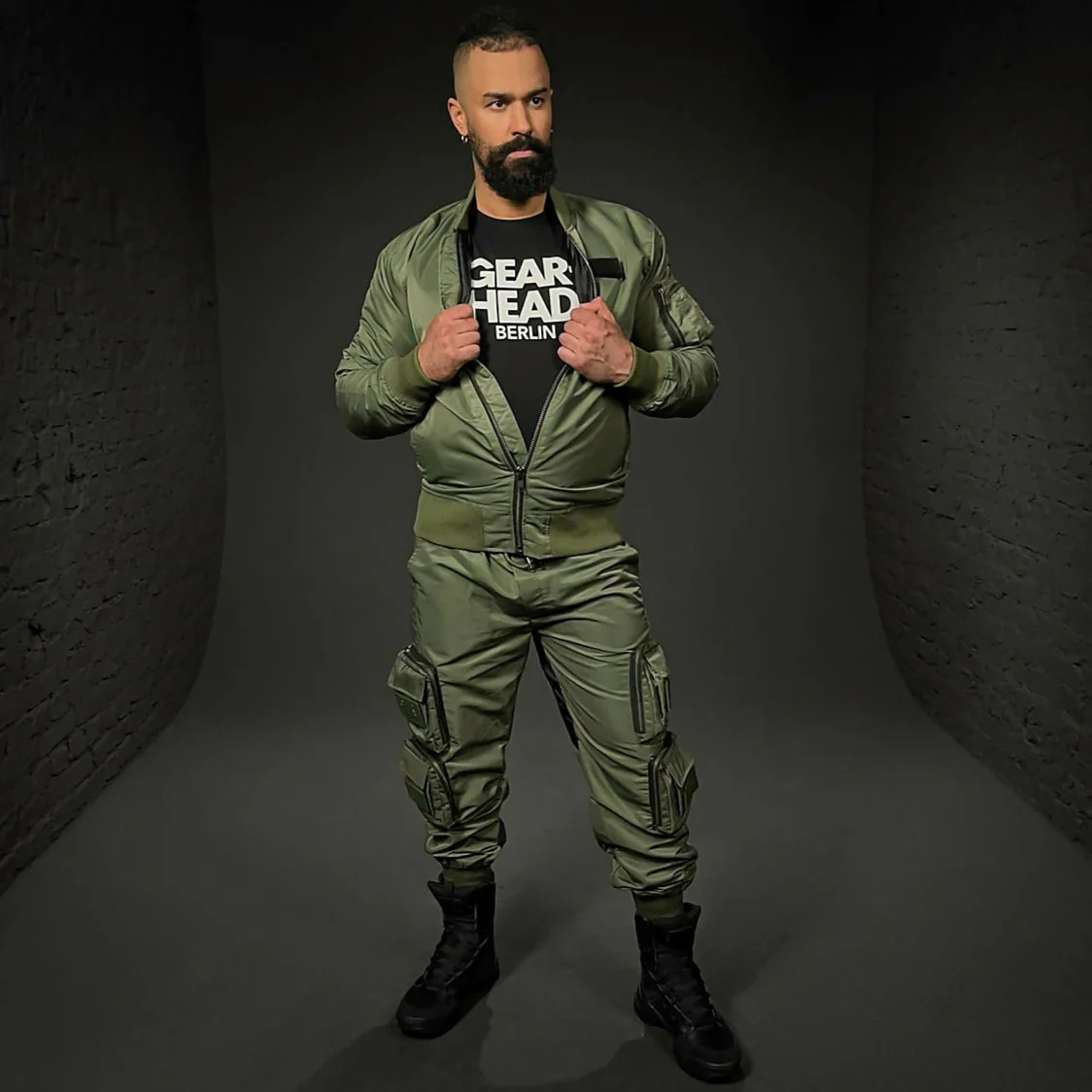 CARGO PANT NYLON HACKNEY GREEN - Image 3