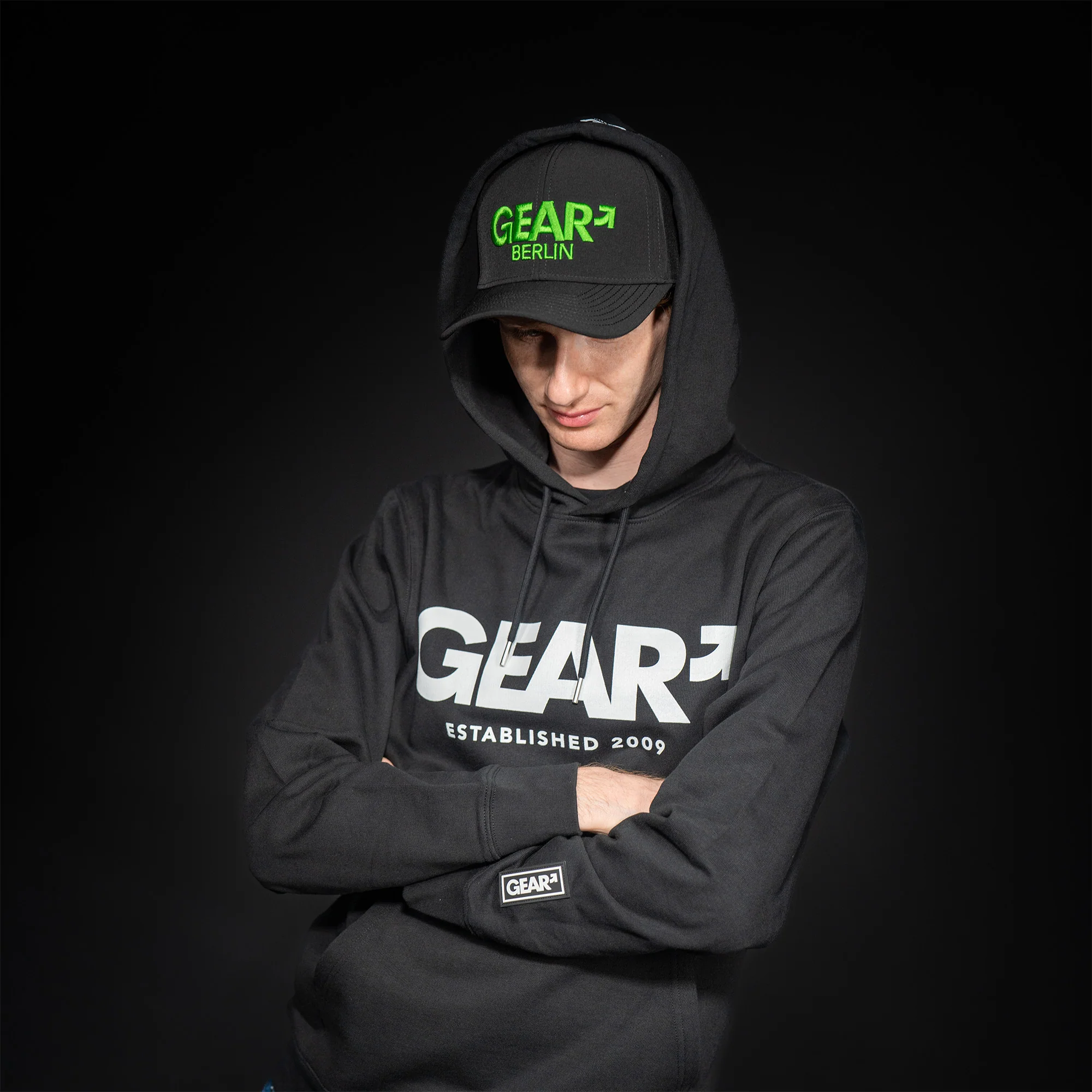 GEAR CRUISE CAP CURVED BLK/LIME SNAP - Image 5
