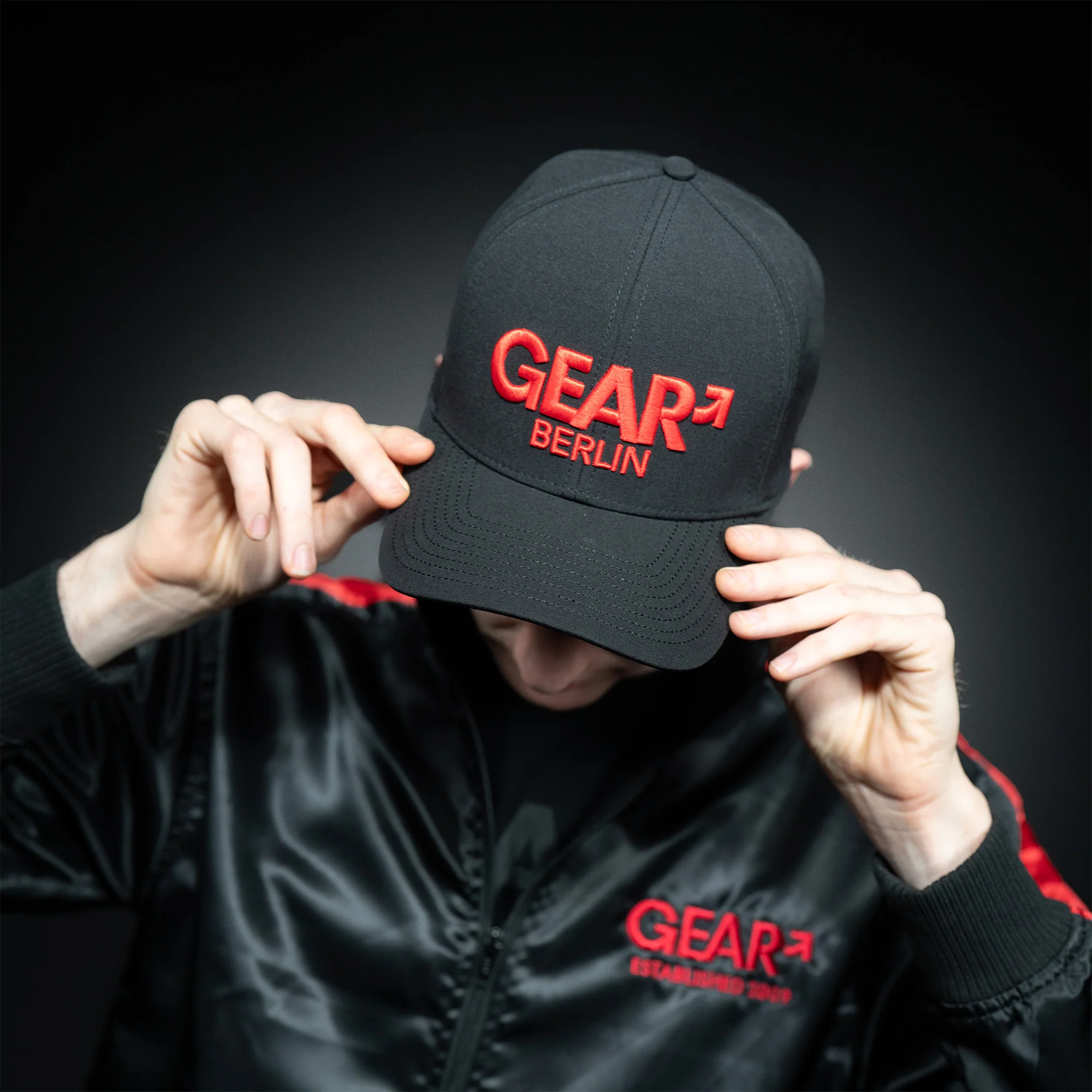 GEAR CRUISE CAP CURVED BLK/RED SNAP - Image 6