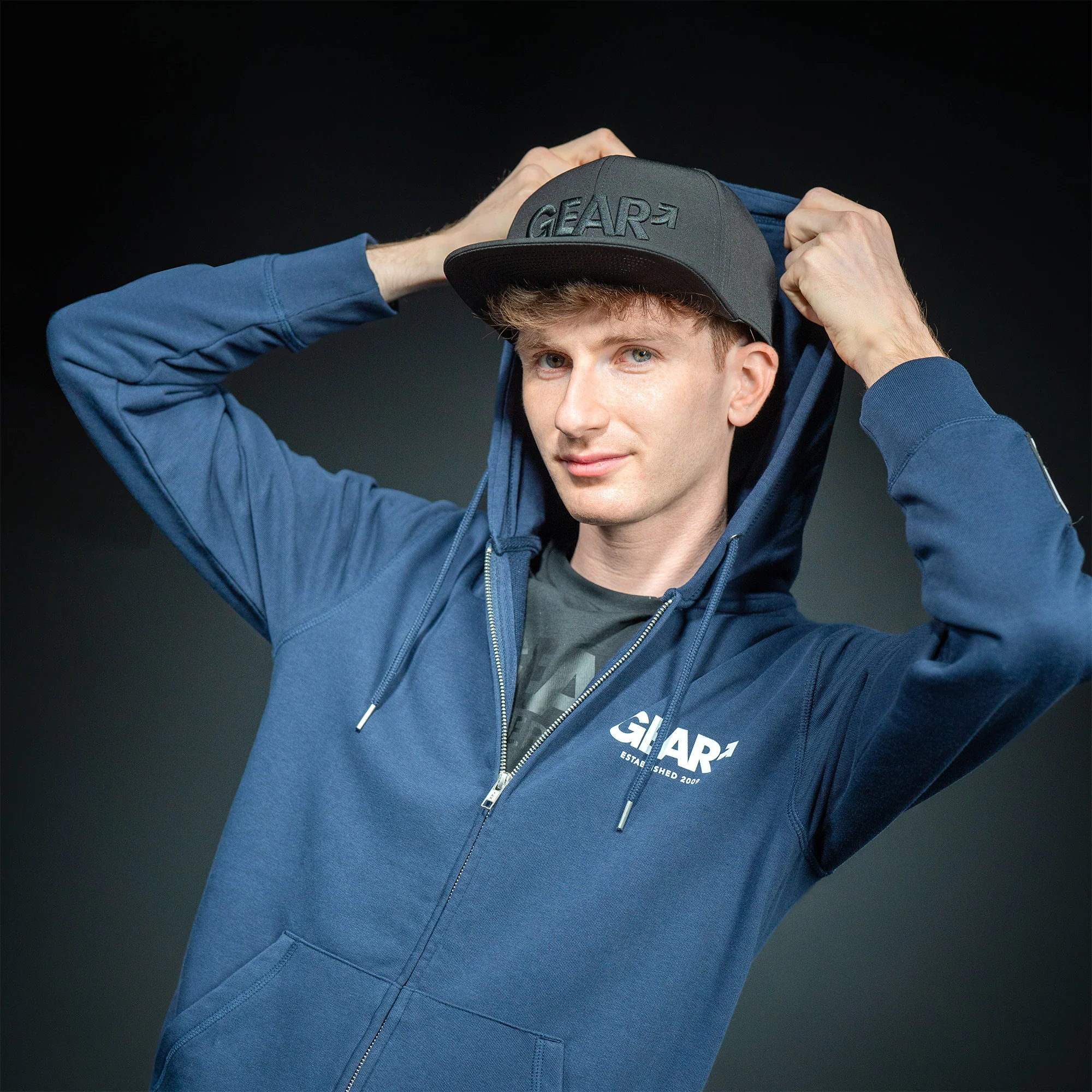 GEAR CRUISE CAP FLAT BLK/BLK SNAP - Image 3