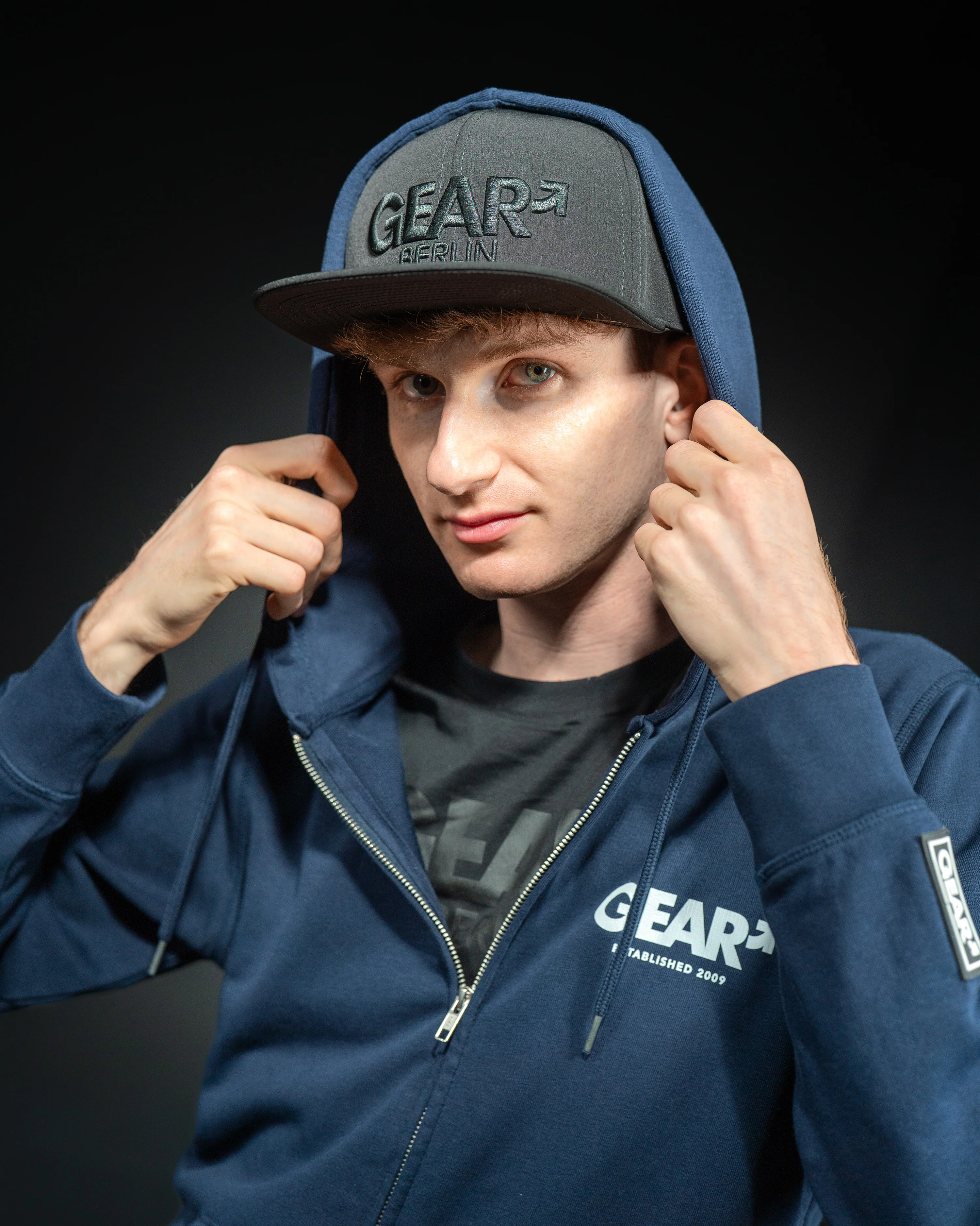 GEAR CRUISE CAP FLAT BLK/BLK SNAP - Image 6