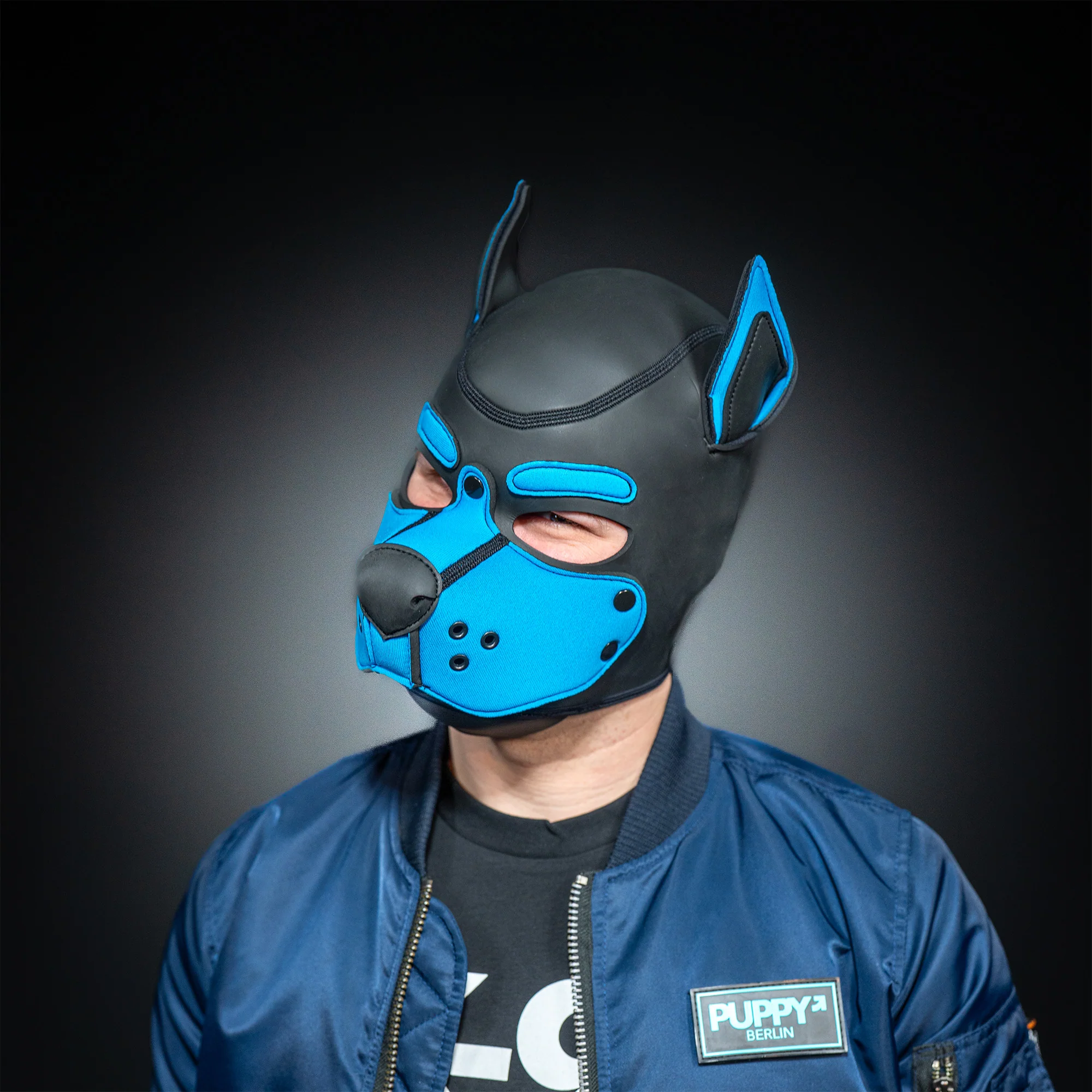 MR-S NEOPRENE K-9 HOOD AQUA