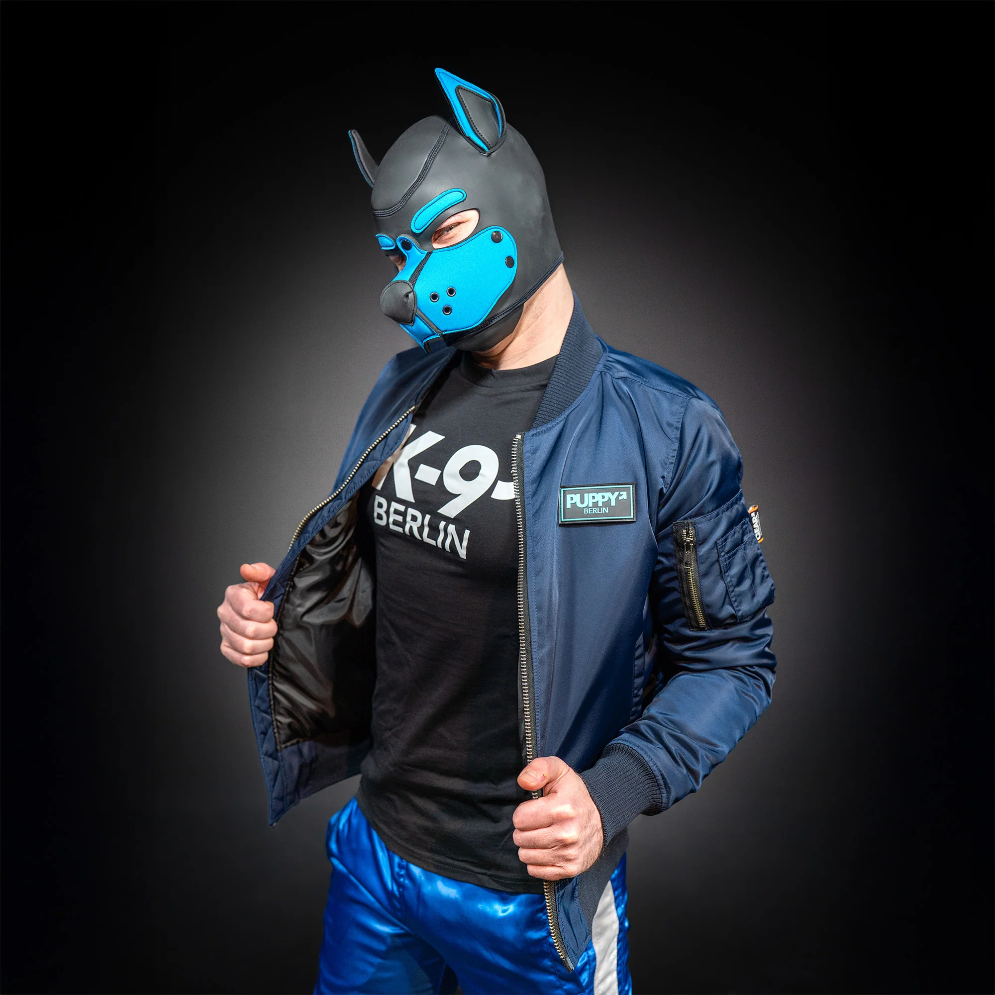 MR-S NEOPRENE K-9 HOOD AQUA - Image 2