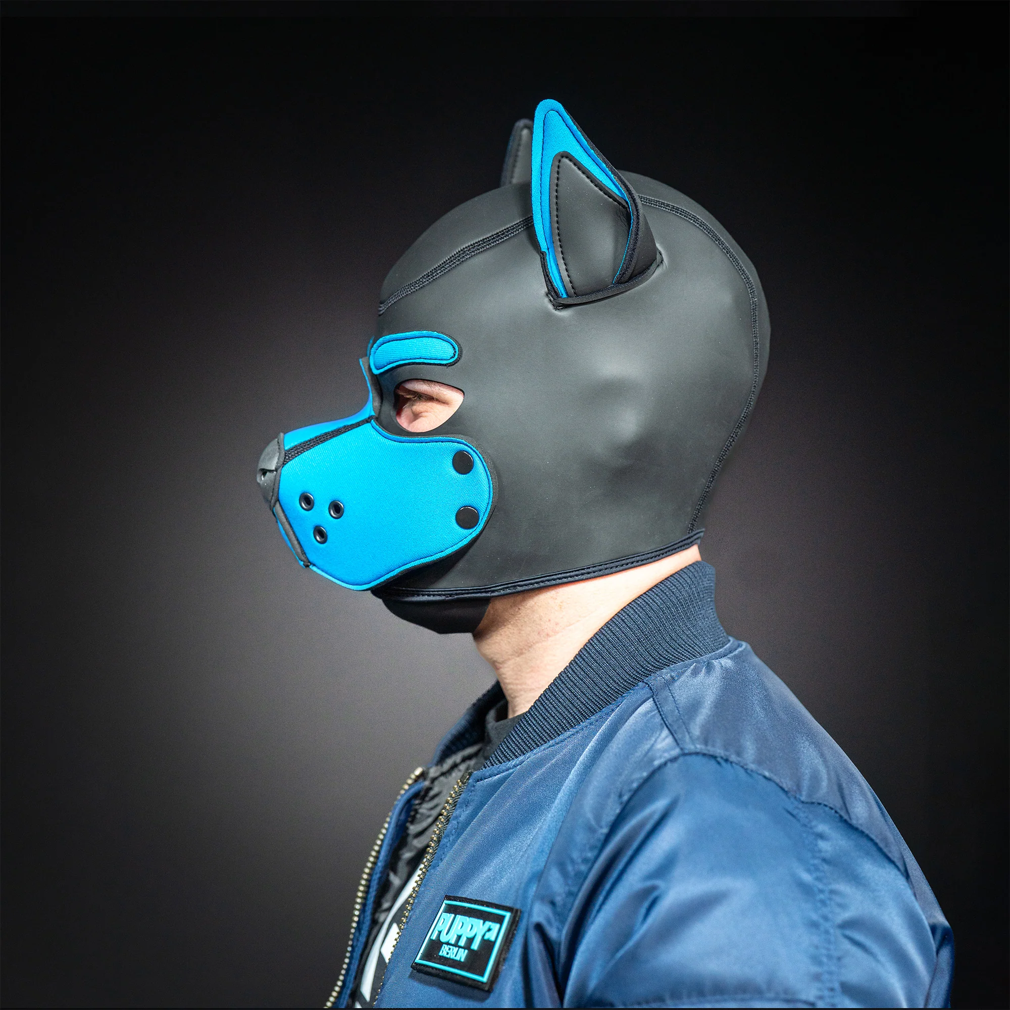 MR-S NEOPRENE K-9 HOOD AQUA - Image 4