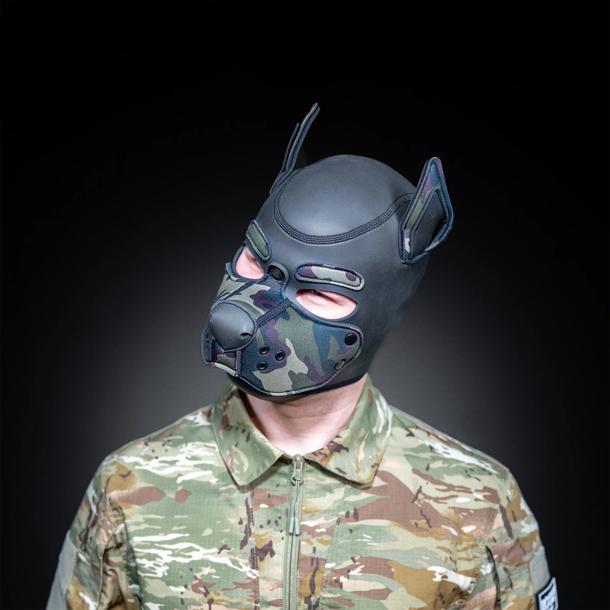 MR-S NEOPRENE K-9 HOOD CAMO