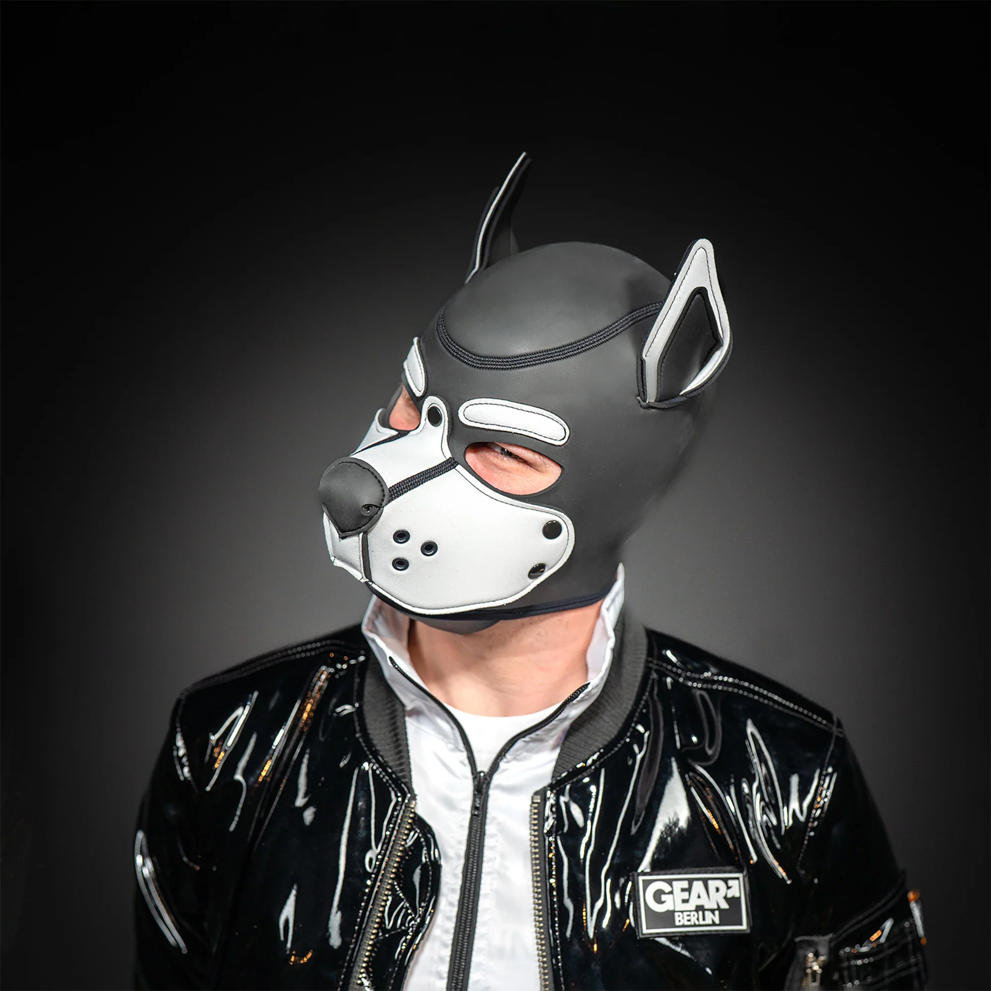 MR-S NEOPRENE K-9 HOOD WHITE