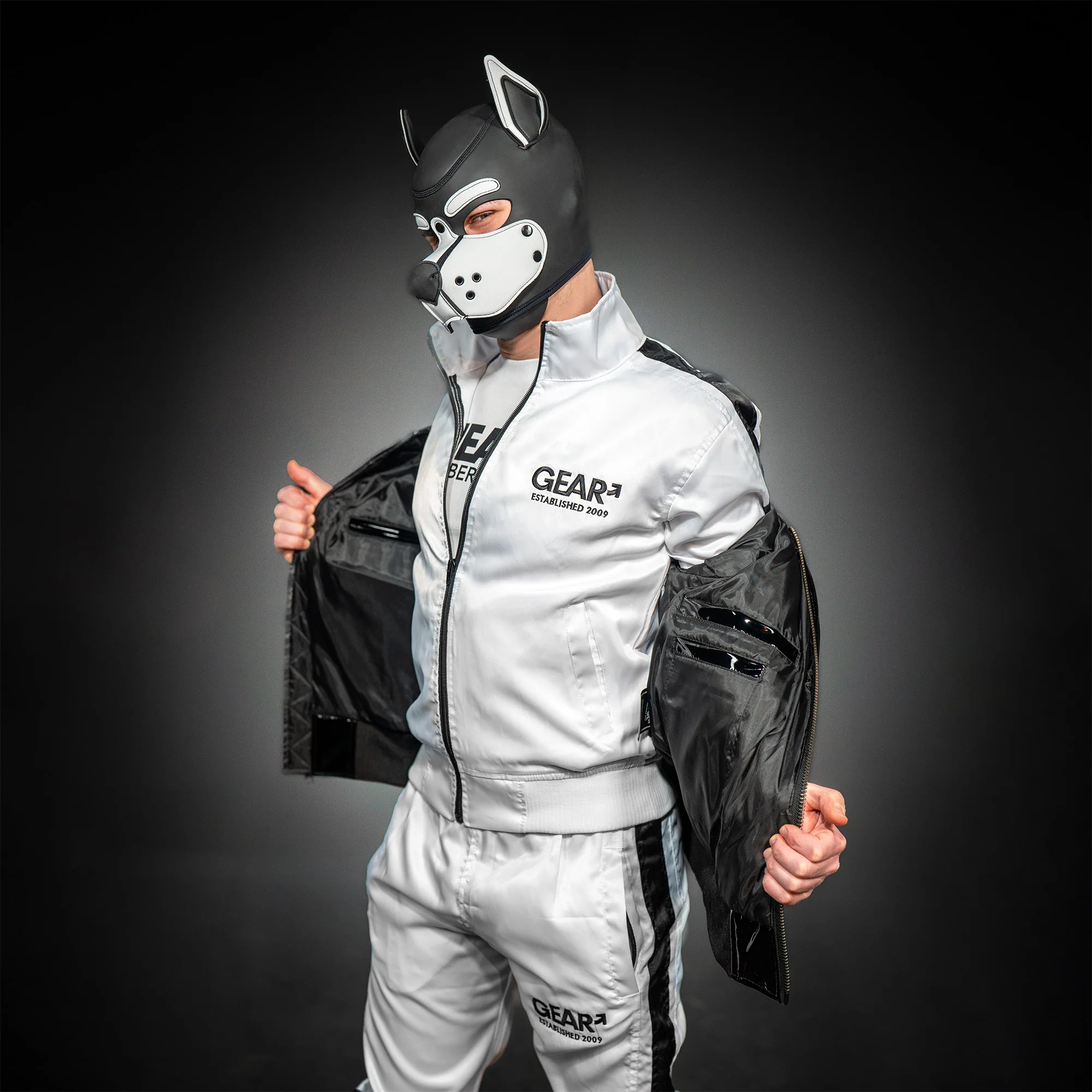 MR-S NEOPRENE K-9 HOOD WHITE - Image 2