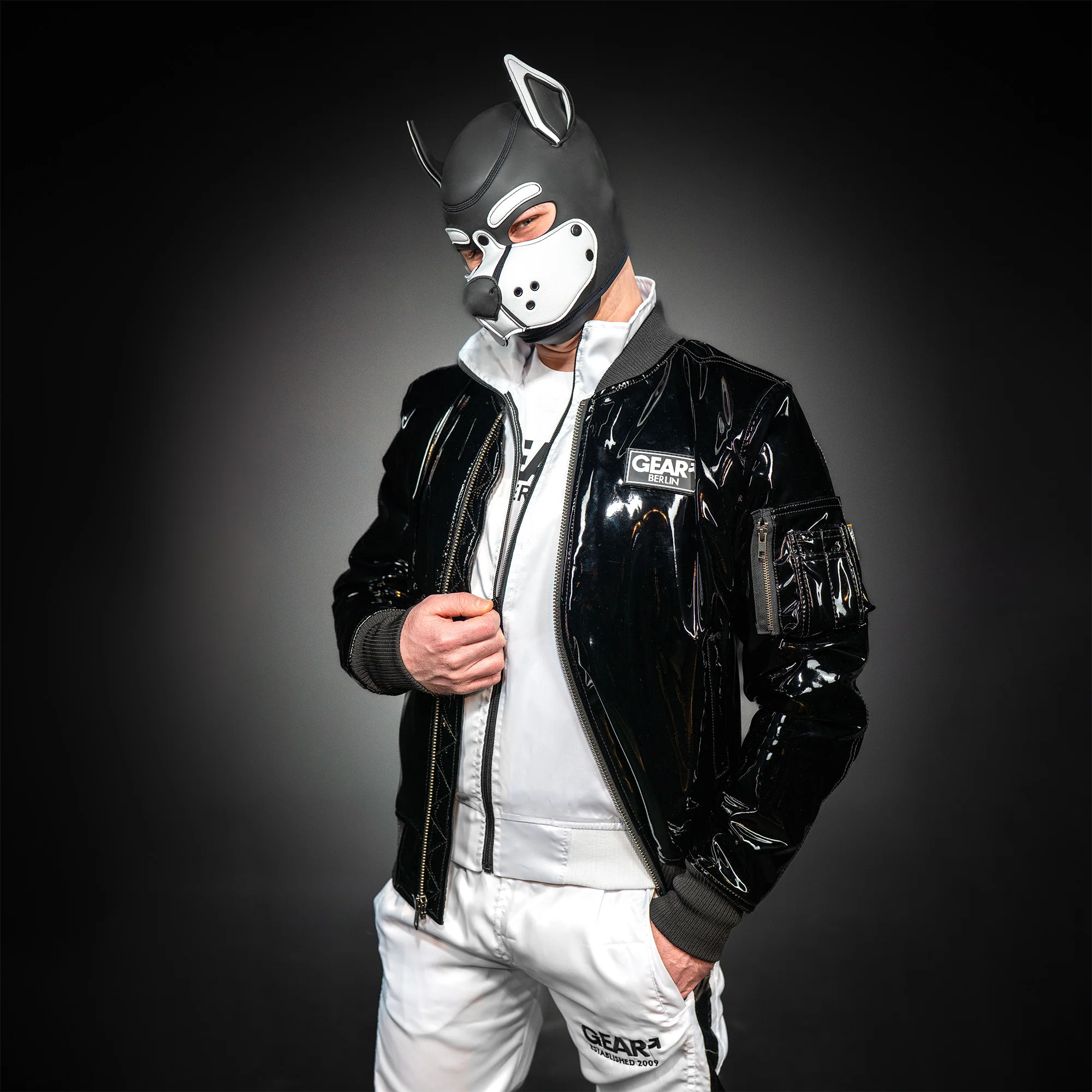MR-S NEOPRENE K-9 HOOD WHITE - Image 3