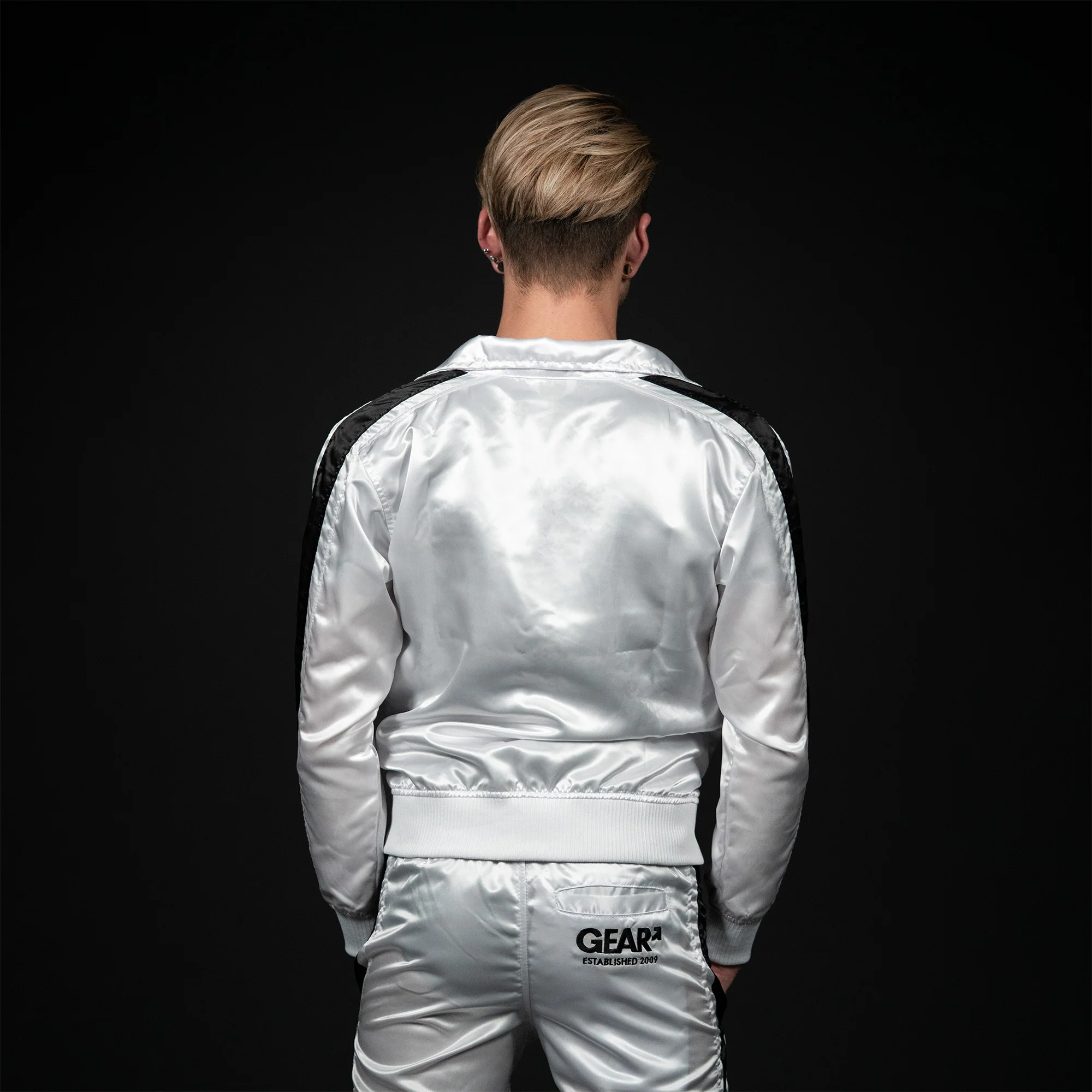 NYLON KINKSTER TRACK JACKET WHT - Image 3