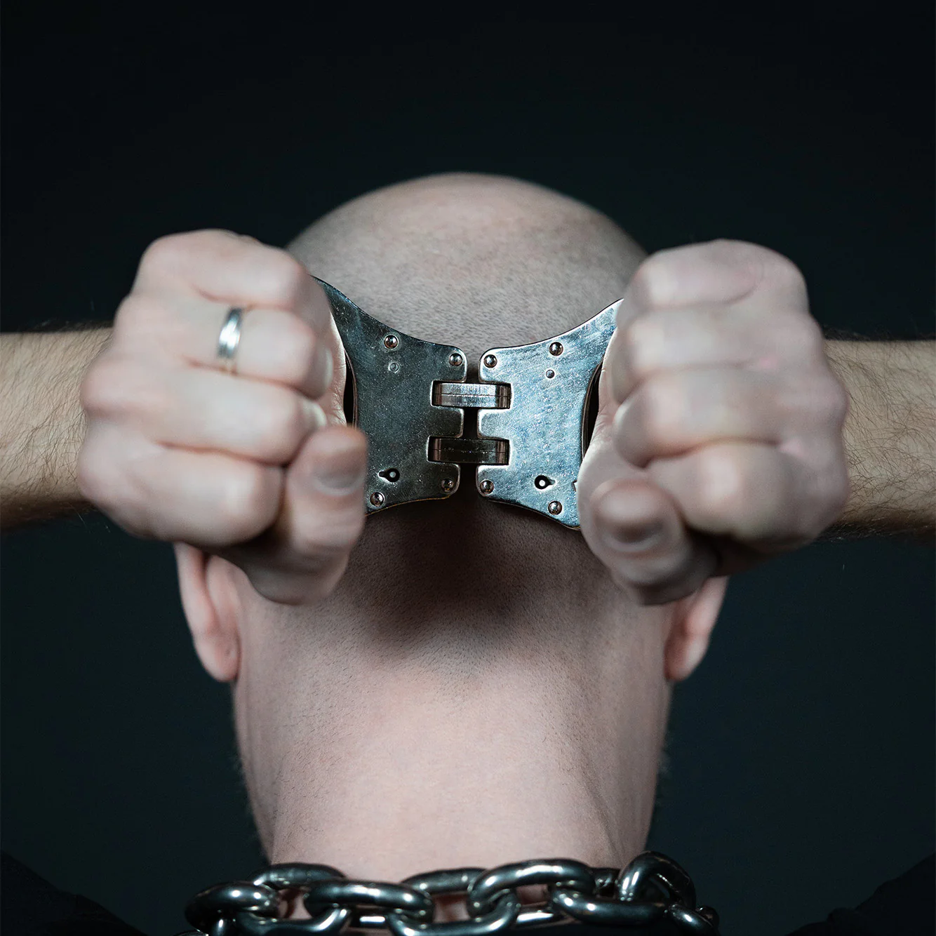 POLICE CUFFS STEEL HINGED - Image 3