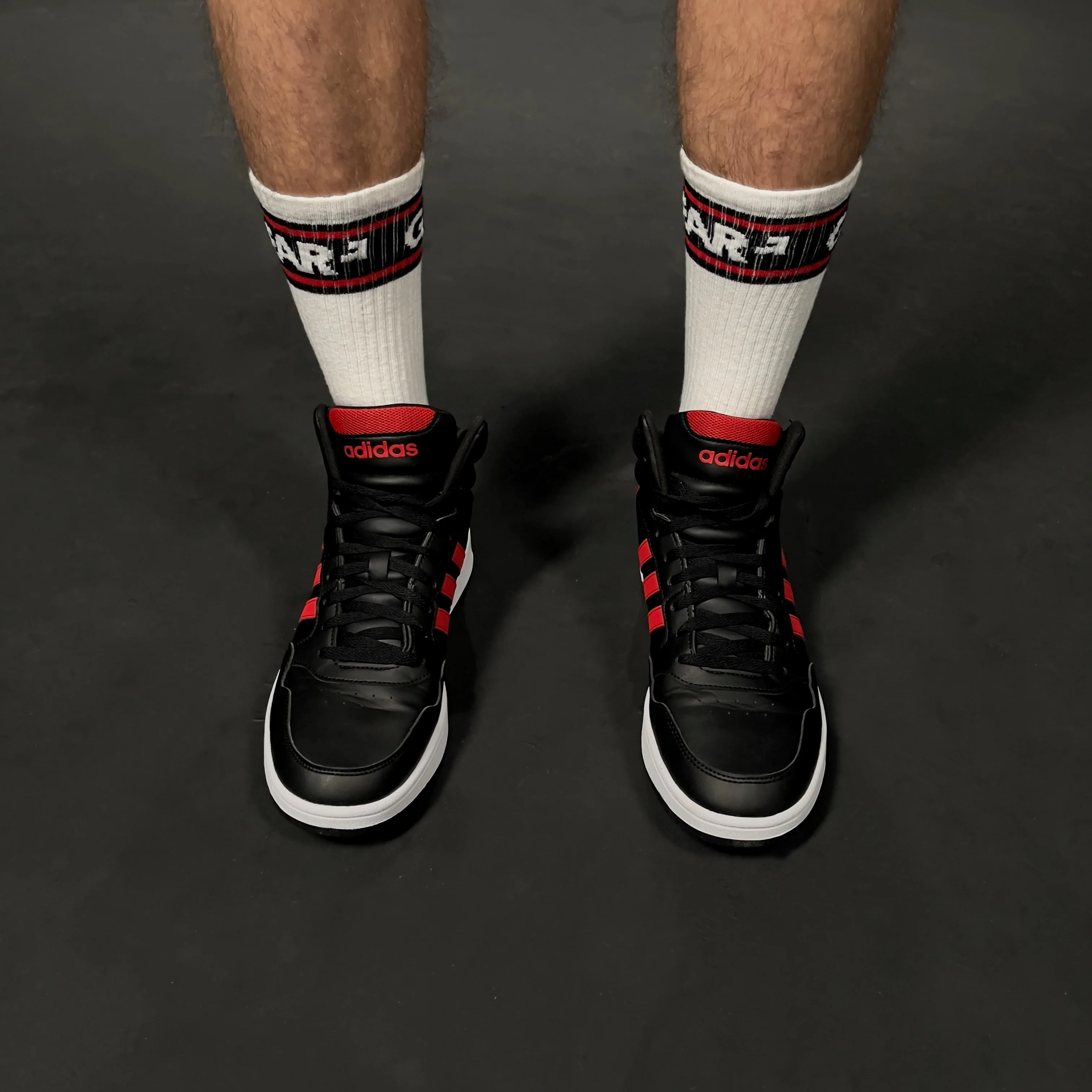 SMELLY SOCKS WHT/RED - Image 4